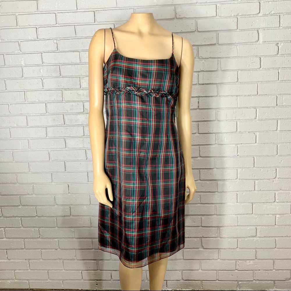 Phoebe for Kay Unger Silk Tartan Dress